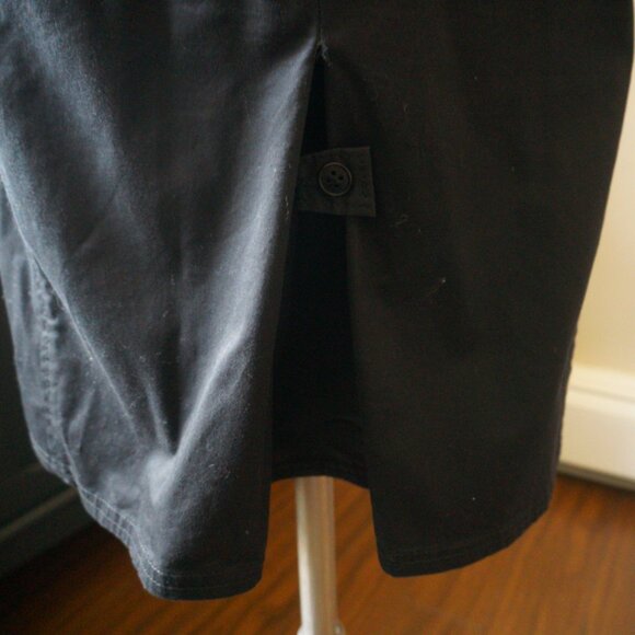 Club Monaco Belted Trench Dress I Size 8 I Black - Picture 3 of 8